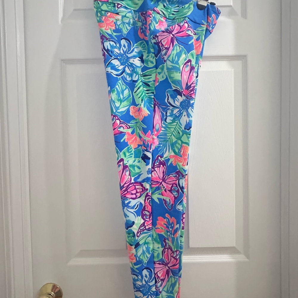 SOLD! Lilly Pulitzer Blue Floral Pants